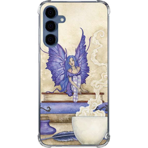 Bookworm Fairy by Amy Brown Galaxy A35 5G Clear Case